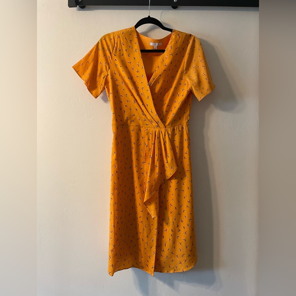 Never worn orange floral dress